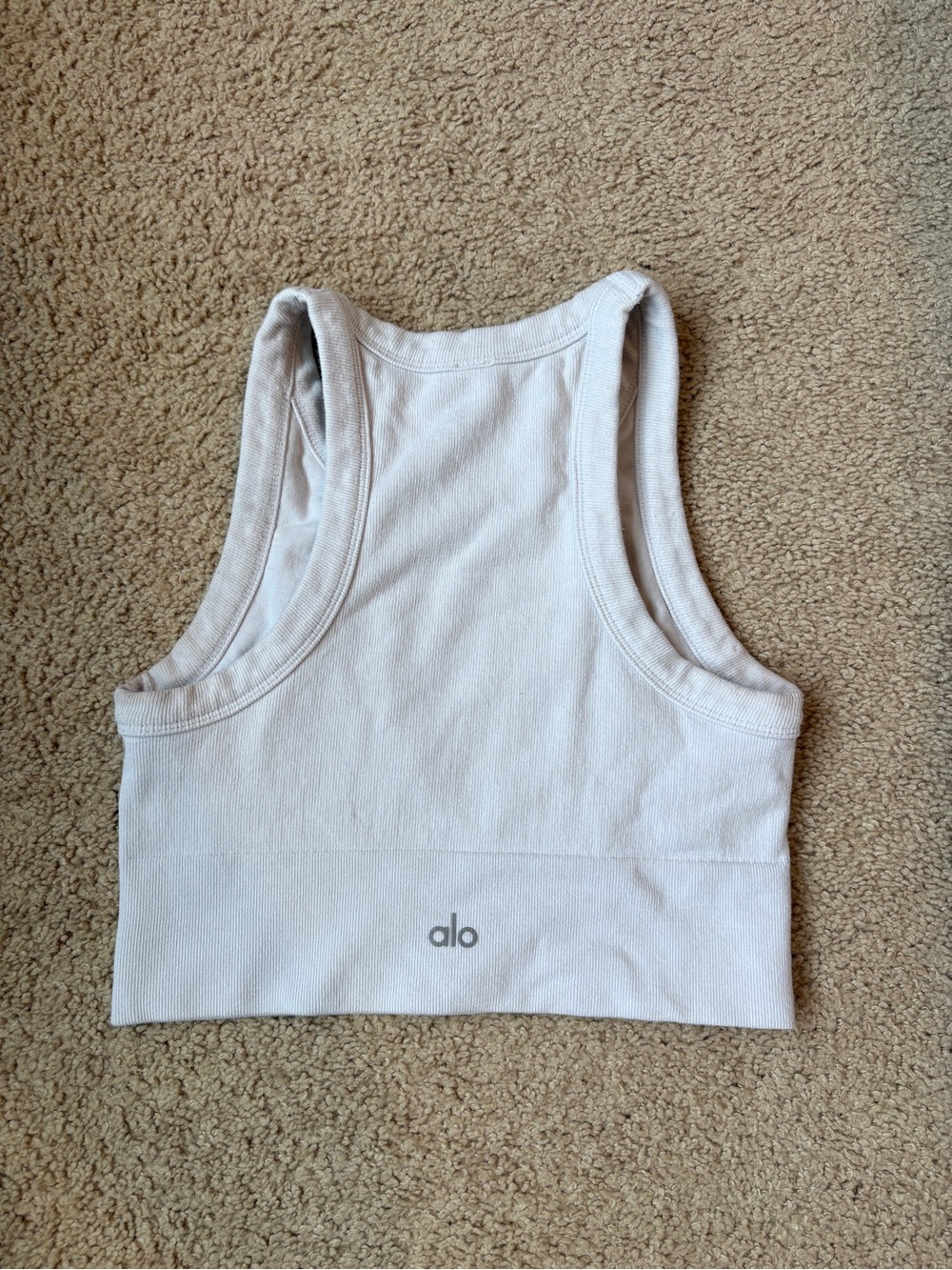 ALO White Racerback Top